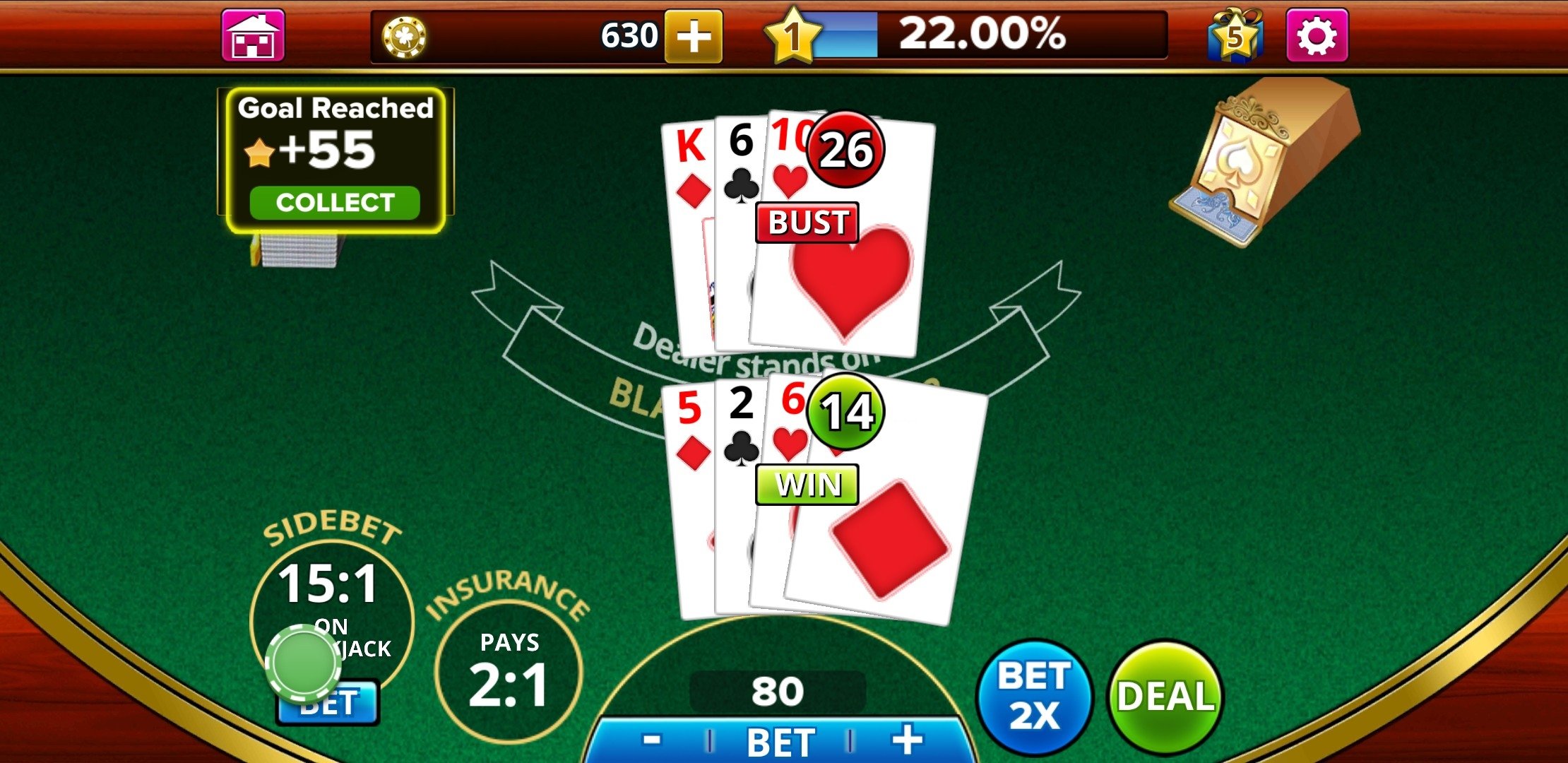 Blackjack Spielphasen