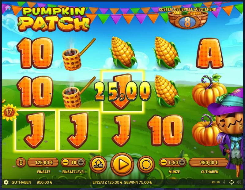 Vulkan vegas Spielautomaten pumpkin patch